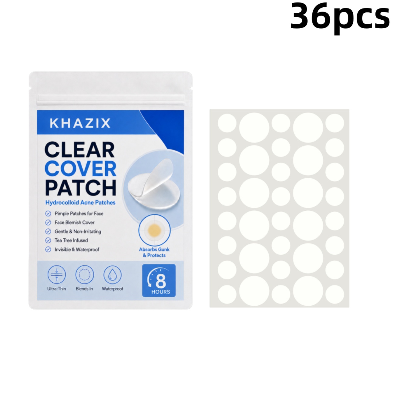 Face Moisturizer - 36pcs Transparent Pimple Patches Hydrocolloid Acne