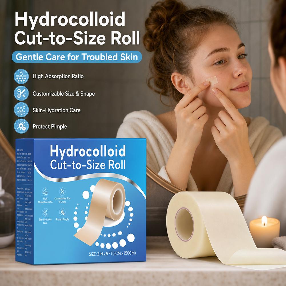 Face Moisturizer - Hydrocolloid Acne Patch Roll 5cm*1.5m Cut