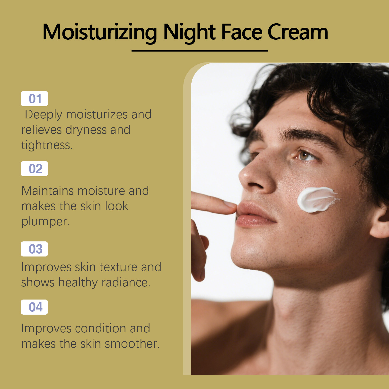 Man Face Cream Looking Young B - Night Cream recension och pris