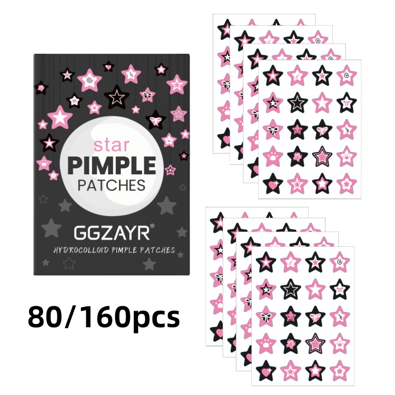 80/160pcs Star Acne Patch Set  - Face Moisturizer recension och pris