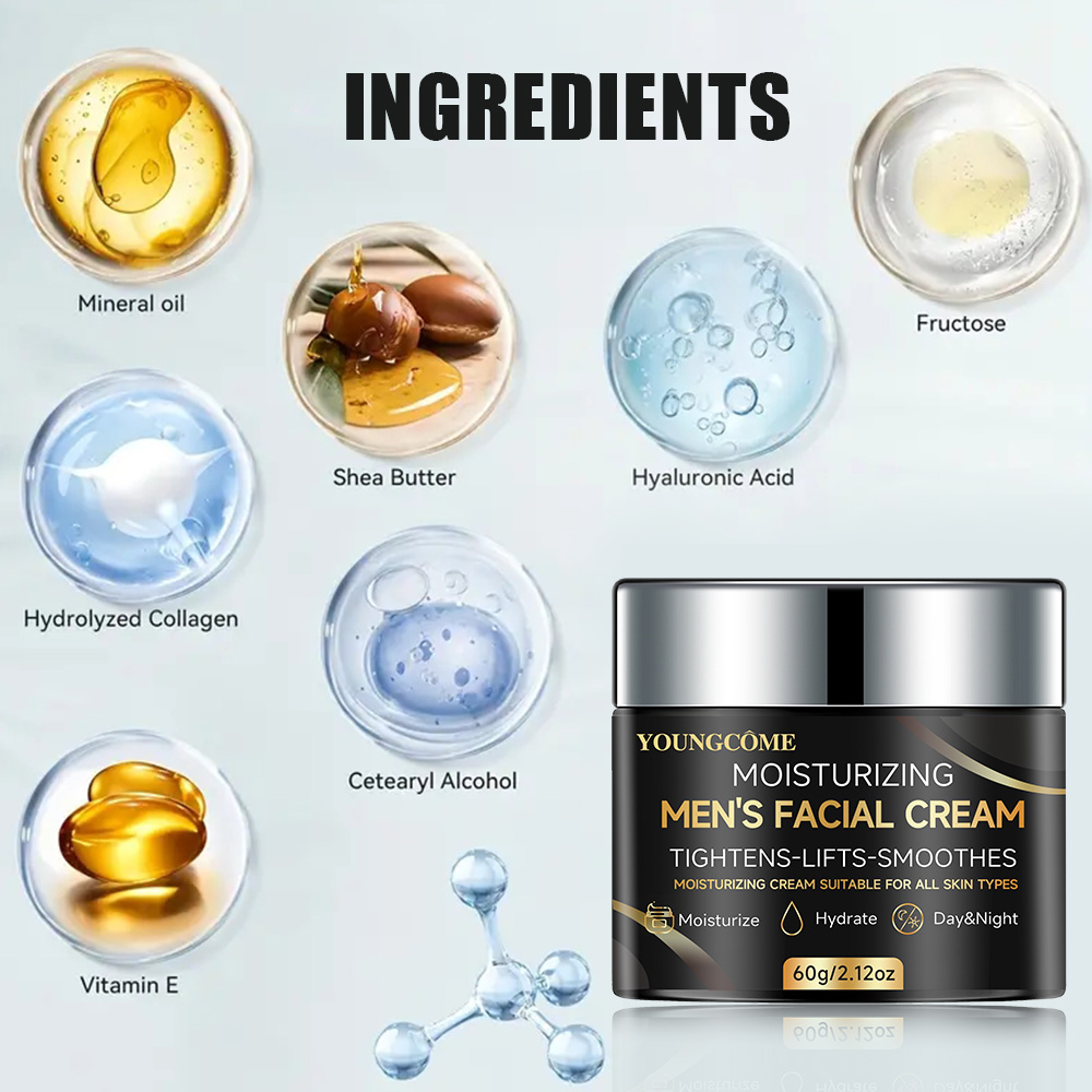 Men's Face Cream with Collagen - Retinol Cream recension och pris