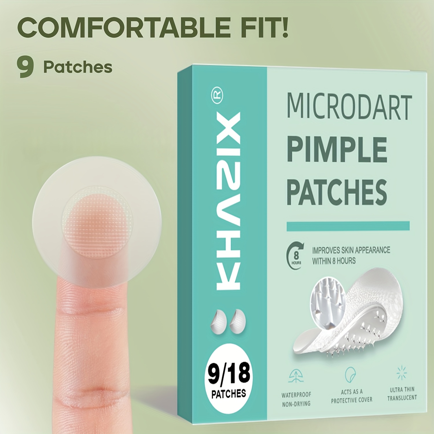 9 pieces water-based acne patc - Night Cream recension och pris